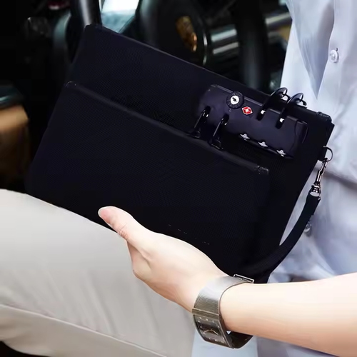 2-Pack Dual Compartment Organizer Bag With Lock