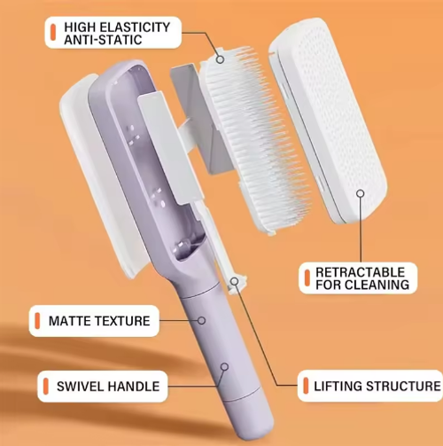 Easy Clean Telescopic Hair Comb