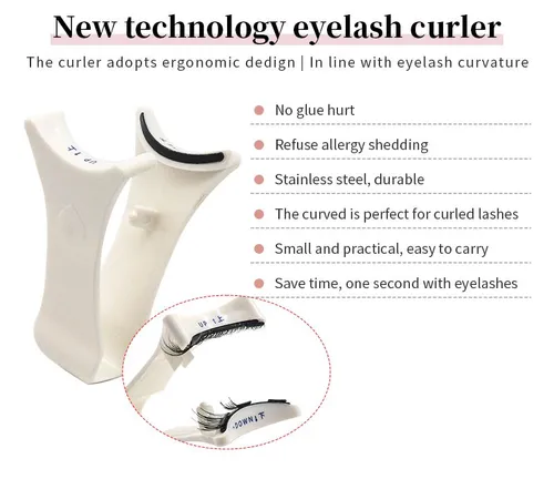Reusable Magnetic False Eyelash Band with Tweezers