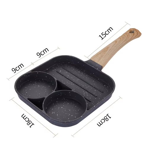 Multi Zone Non Stick Breakfast Cooking Pan