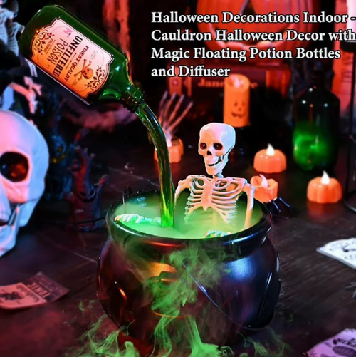 Halloween Magical Floating Potion Halloween Cauldron Decor