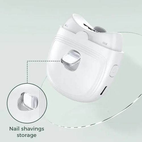Rechargeable Electric Nail Clipper – White