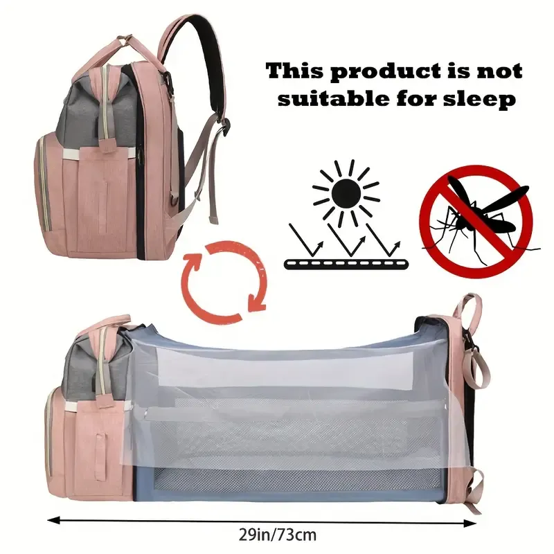 Lamroro Moire Diaper Bag Backpack
