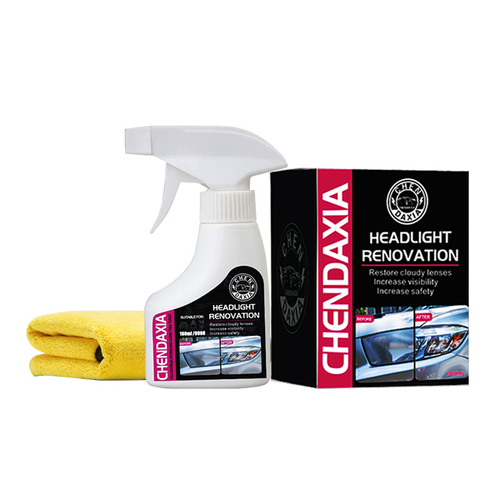 Car Headlight Renovation Cleaner Set