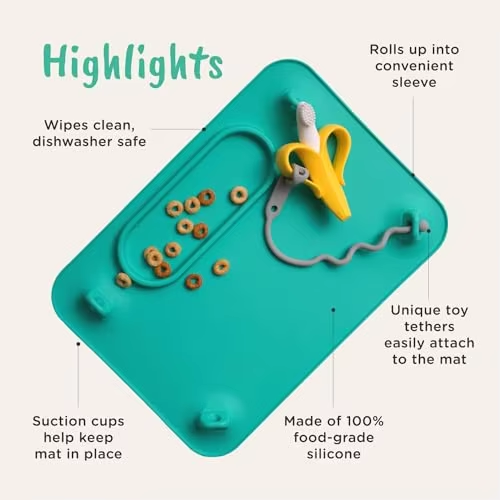 2-Pack Multi Use Silicone Baby Dining Mat