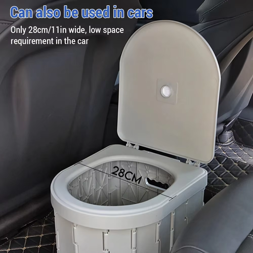 2-Pack Foldable Portable Camping Toilets