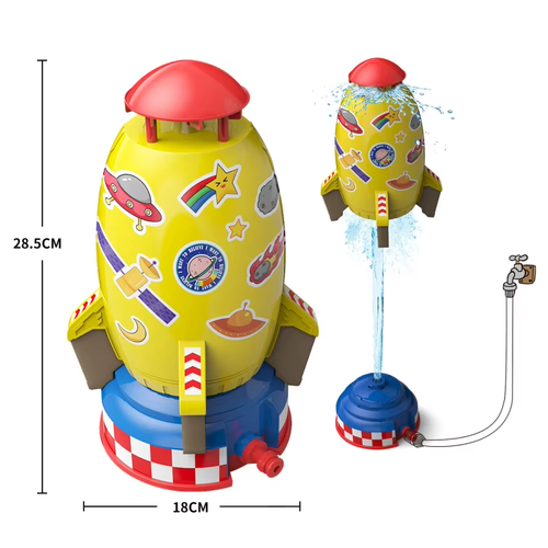 Space Rocket Water Sprinkler Toy For Kids