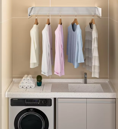 100cm Invisible Foldable Clothes Drying Rack