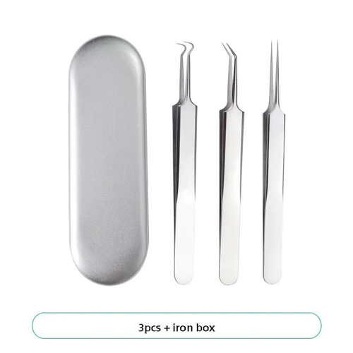Blackhead Remover Tools, 15 PCS Pimple Popper Tool Kit, Acne Blackhead Tools for Blemish, 410 Premium Professional Stainless Acne Pimple Extractor Tool with Metal Box