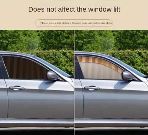 4 Piece Full Magnetic Car Sunshade Curtain Set