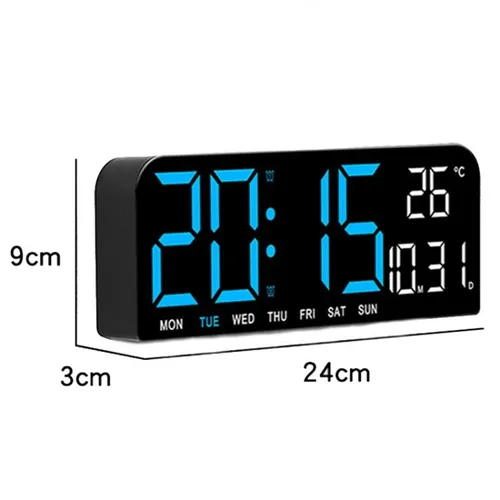 Large Digital Alarm & Wall Clock