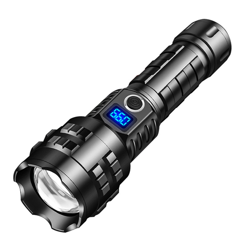 Rechargeable strong light P70 flashlight aluminum alloy outdoor portable telescopic zoom long-range LED flashlight