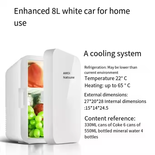 Portable Car Home Dual Power Mini Fridge