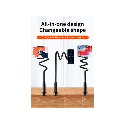 Flexible Desktop Phone Stand – Black