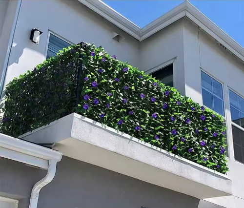 120m High Simulation Plant Leaves Fence for Decoration