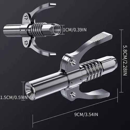 Locking Grease Gun Coupler – 1/8-Inch NPT