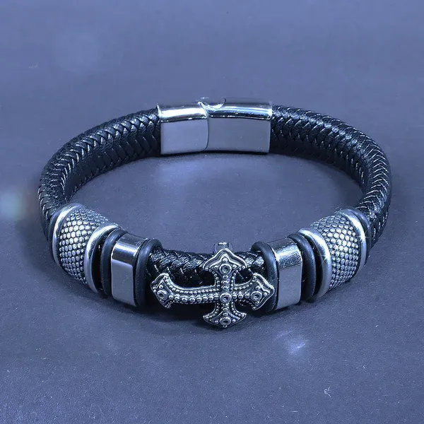 Embrace strength and style with the CrossLink Bracelet, your unique fashion statement.