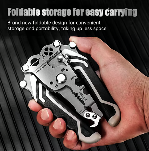 2024 New Multi-Function Folding Wire Strippers-Professional Electrician Tools