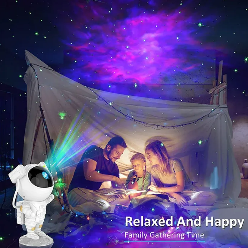 Astronaut Star Galaxy Projector Light - With Timer