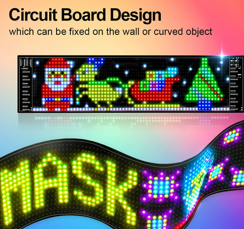 Ultra-thin flexible Bluetooth LED screen