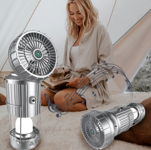 💥Hot sale-49% off💥Outdoor solar electric fan light camping light portable horse lantern