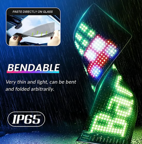 Ultra-thin flexible Bluetooth LED screen