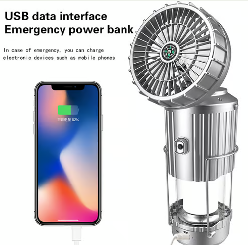 💥Hot sale-49% off💥Outdoor solar electric fan light camping light portable horse lantern