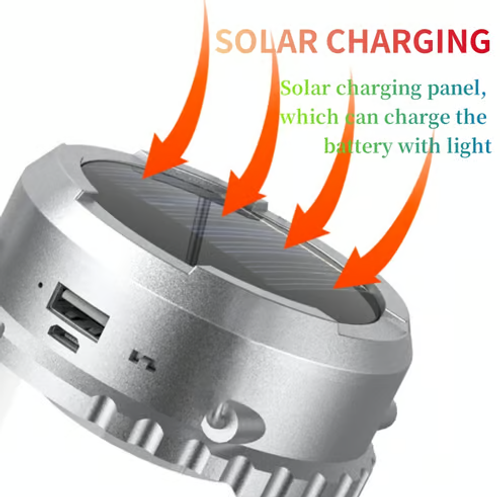 💥Hot sale-49% off💥Outdoor solar electric fan light camping light portable horse lantern