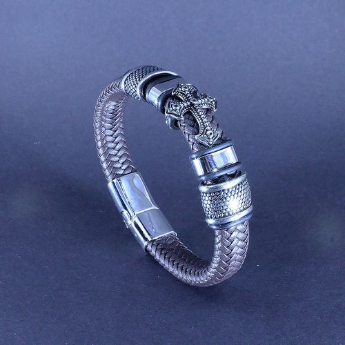 Embrace strength and style with the CrossLink Bracelet, your unique fashion statement.