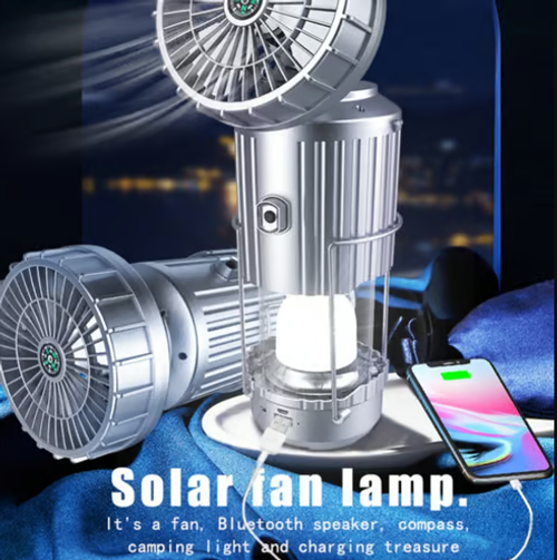 💥Hot sale-49% off💥Outdoor solar electric fan light camping light portable horse lantern