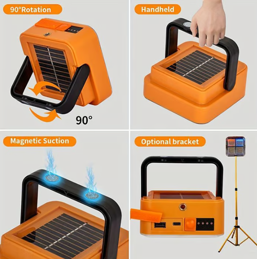 Solar Rechargeable Multifunctional Searchlight