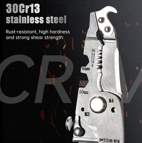 2024 New Multi-Function Folding Wire Strippers-Professional Electrician Tools