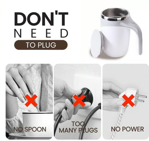 Magnetic Automatic Self-Stirring Coffee Mug