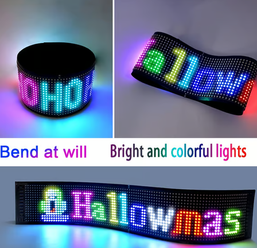 Ultra-thin flexible Bluetooth LED screen