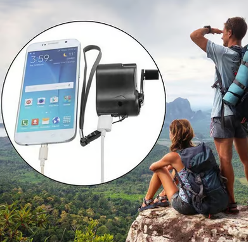 Portable Hand Crank Charger USB Mobile Phone Emergency Charger