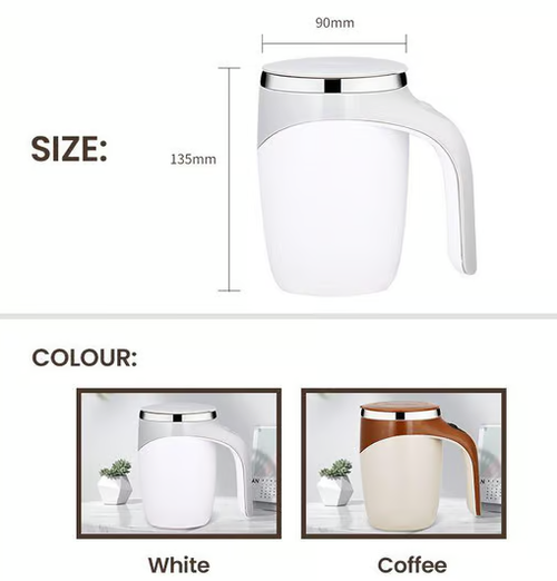 Magnetic Automatic Self-Stirring Coffee Mug