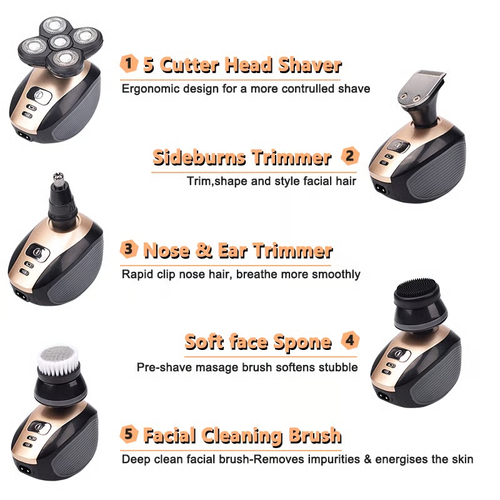 🔥Hot Sale🔥5 In 1 Multifunctional 4D Electric Shaver
