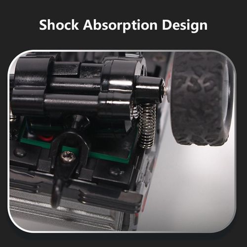Cool 1:64 Scale Portable Pickup Remote Control Car 2.4Ghz Lights Speed Adjustable Electric Alloy Mini RC Truck