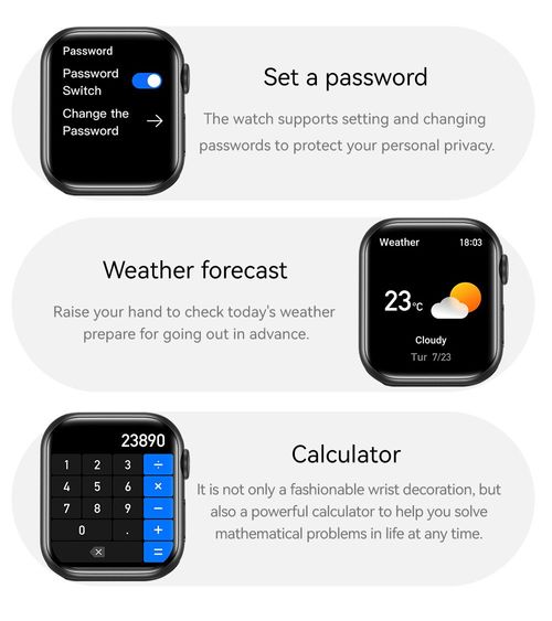 mini New I--Watch Ap--ple Watch Multi Functional Sports and Health Bracelet for Men and Women GPS Cellular Watch Series
