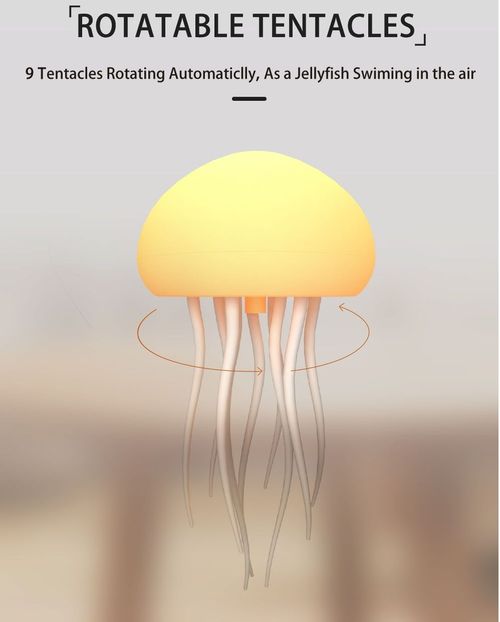 Floating Jellyfish Lamp Led Color Changing Jelly Fish Light Lamp Hanging Voice Activated Lampara de Medusas Jellyfish lamp