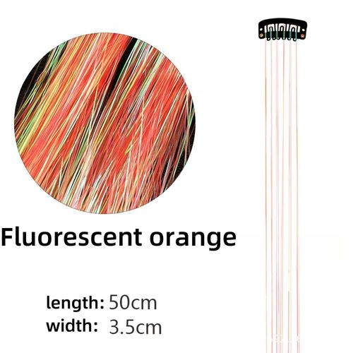 Metal Ribbon Clip Laser Gold Wire Tinsel Hair Colorful Wig