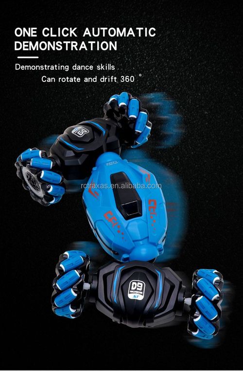 KW 4WD Light Guided RC Car With LED Lights Music Double-Sided 360 Flips Remote Control Race Car