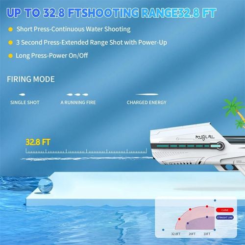 New sci-fi water gun with explosive popularity overseas, fast delivery of remote electric automatic toy gun, precision high-end water gun, technological sense