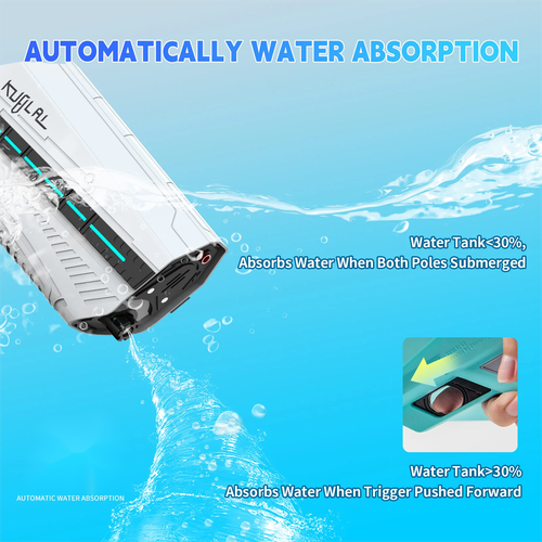 New sci-fi water gun with explosive popularity overseas, fast delivery of remote electric automatic toy gun, precision high-end water gun, technological sense