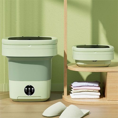 Folding portable washing machine