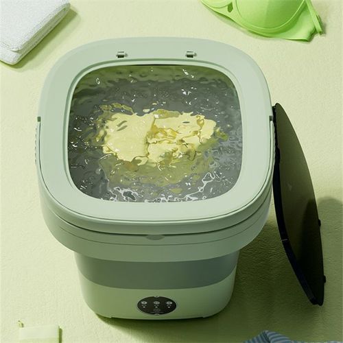 Folding portable washing machine