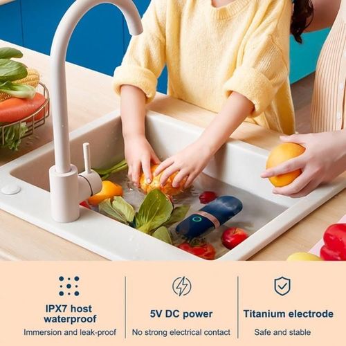 Fruit and vegetable cleaning machine capsule