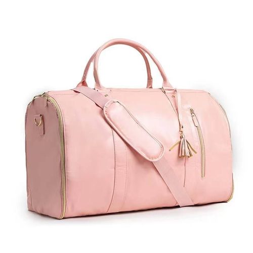 New Casual Suit Bag Large Capacity Carry Clothing Bag Large PU Leather Duffel Bag