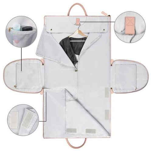 New Casual Suit Bag Large Capacity Carry Clothing Bag Large PU Leather Duffel Bag