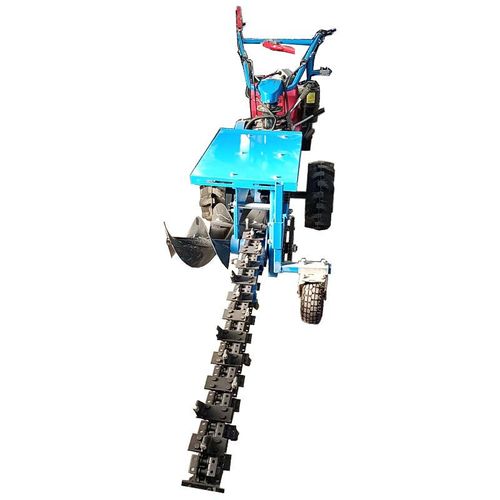 Hand held single chain trenching machine